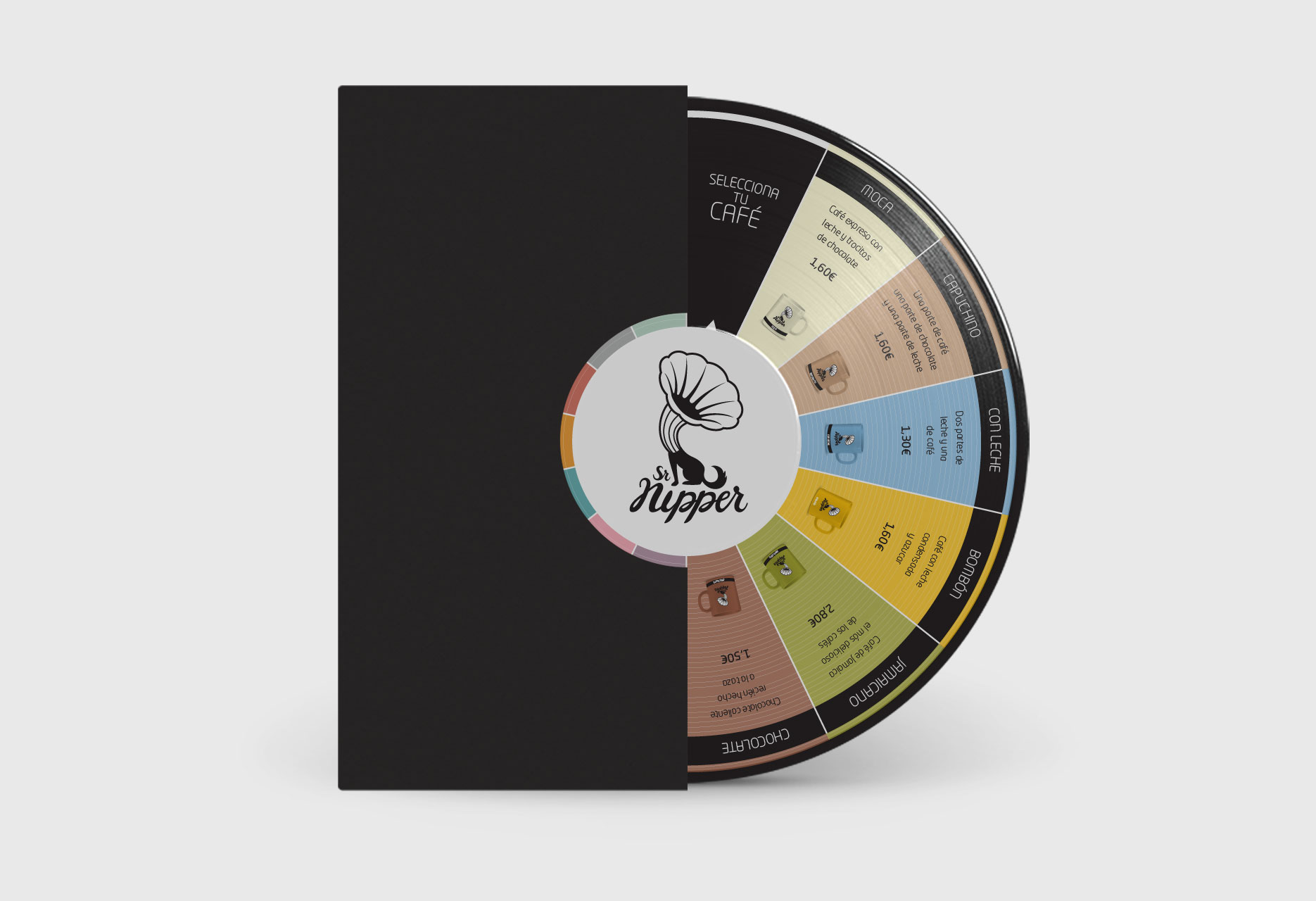 Brand design for coffee-shop Sr.Nipper - branding - 2012