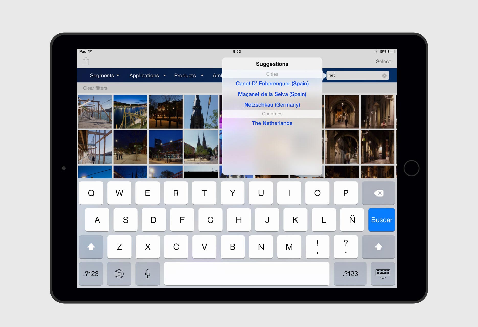 Aplicación iPad Banco de Imágenes Philips - app móvil / desarrollo iOS