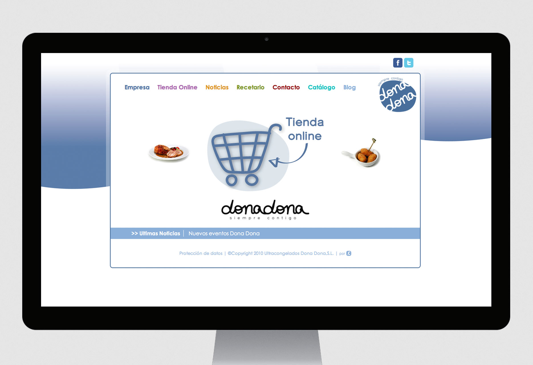 On-line store and corporate website Ultracongelados Dona Dona - e-commerce / web development / web design / CMS