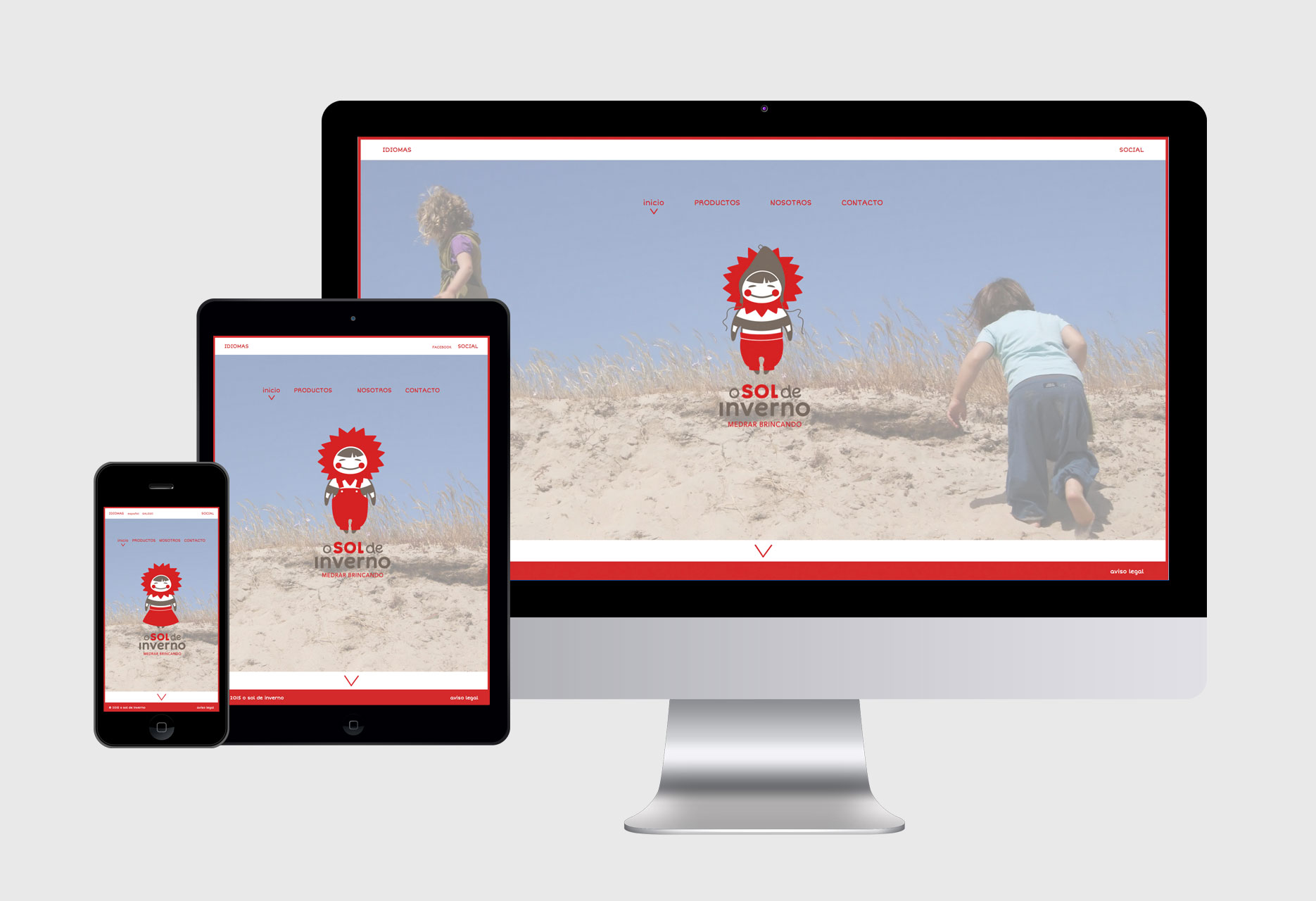 On-line store and website O sol de inverno - e-commerce / web development / responsive design / web design / CMS - 2014