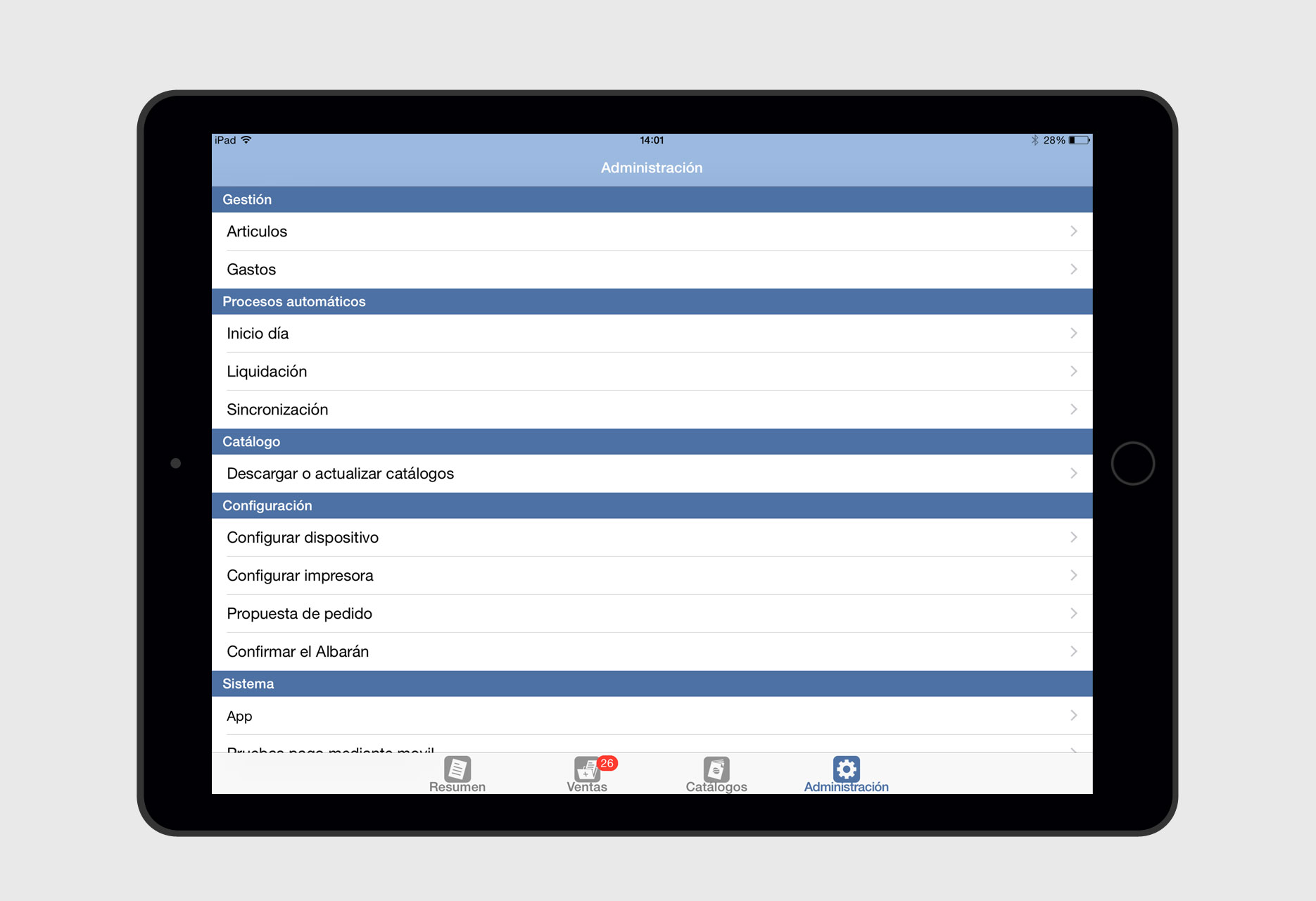 Aplicación iPad App reparto Dona Dona - app móvil / desarrollo iOS