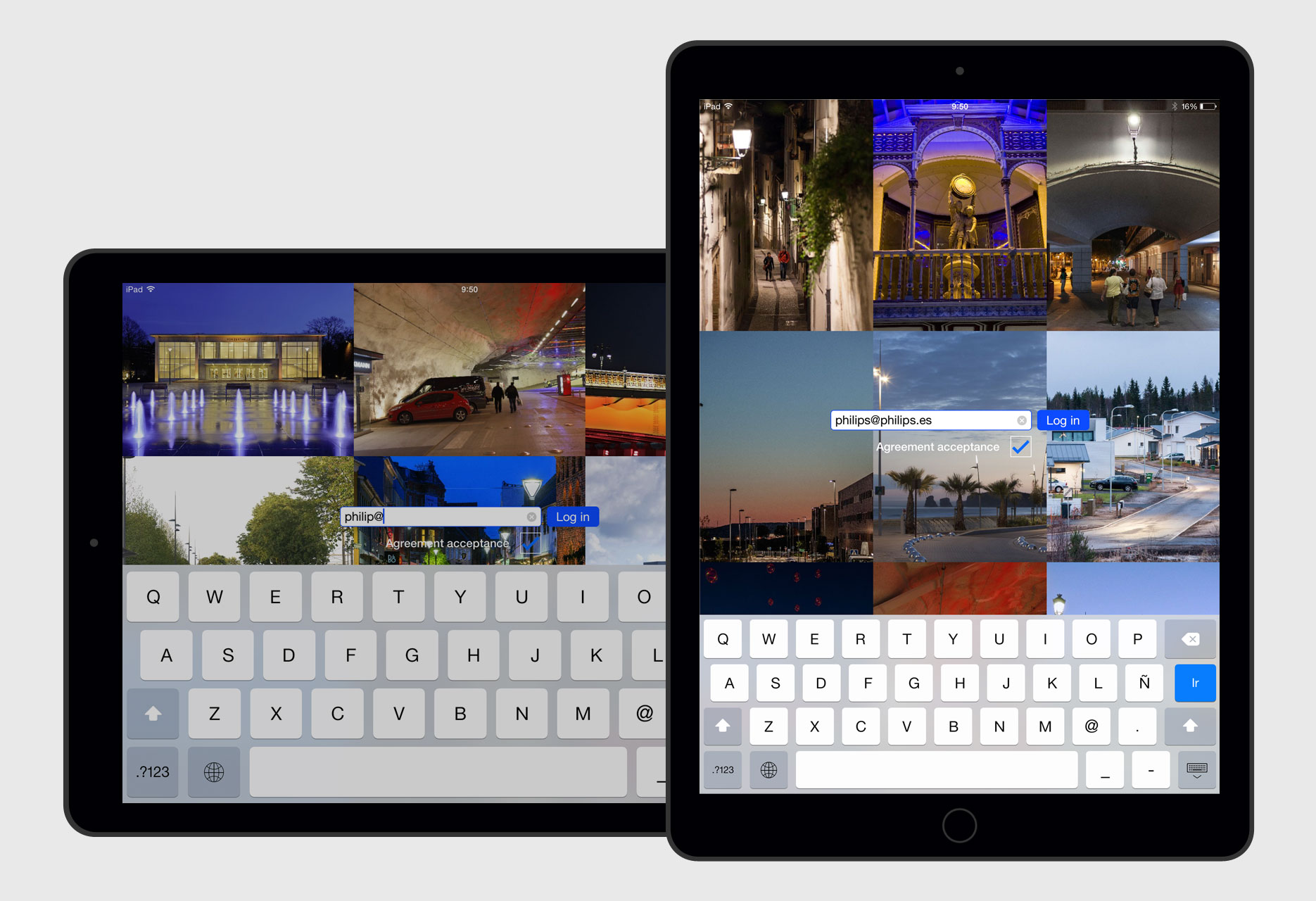 iPad application Philips Image bank - mobile app / iOS development - 2015