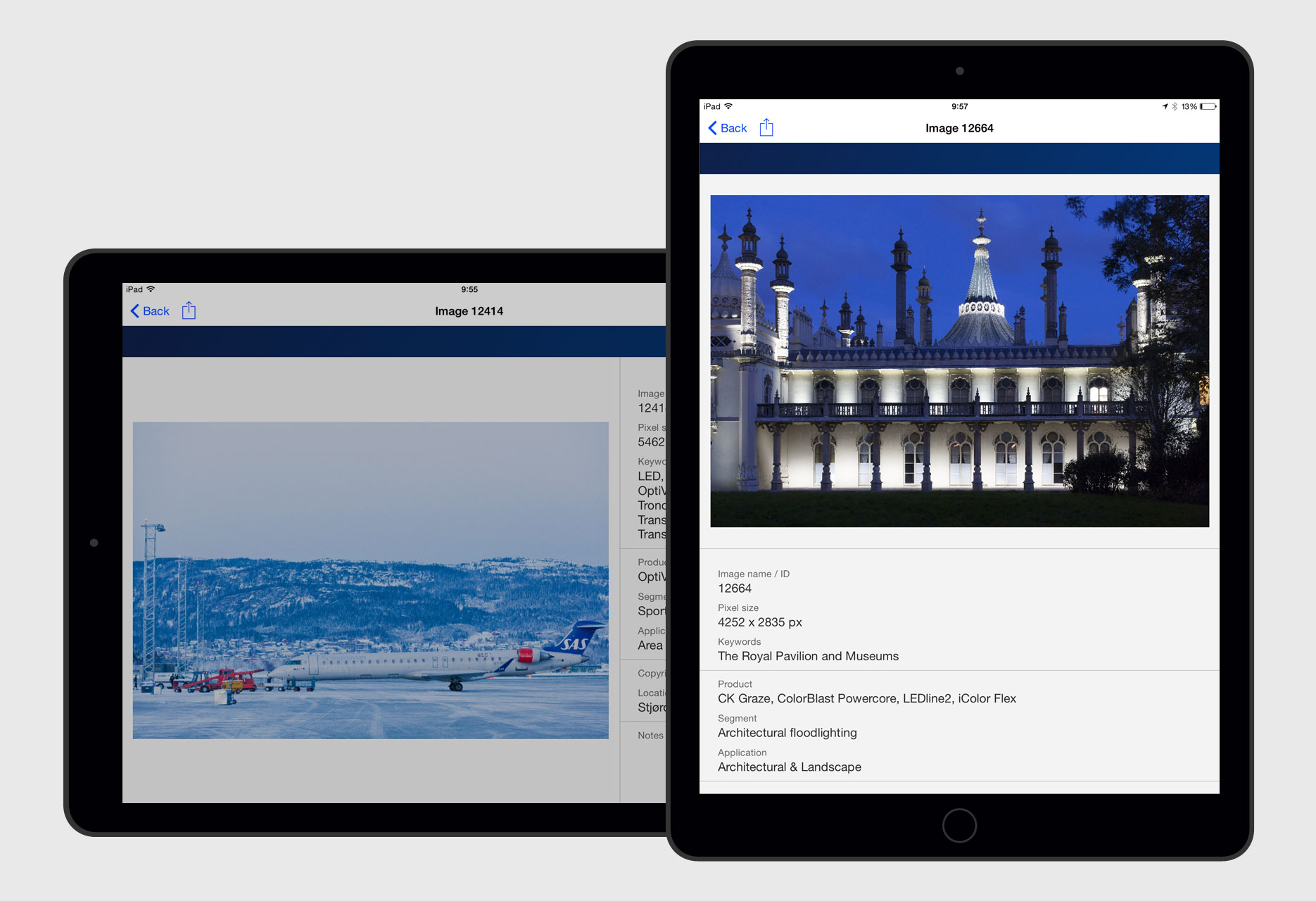 iPad application Philips Image bank - mobile app / iOS development