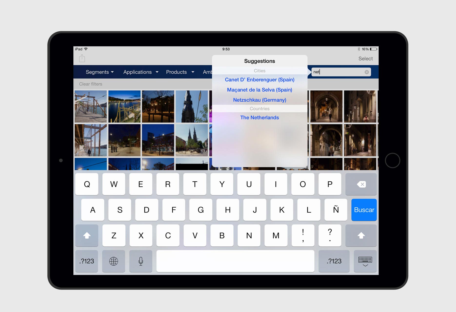 iPad application Philips Image bank - mobile app / iOS development - 2015